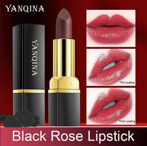 Yanqina Lipstick Zwart Rose Blue Rose Lip Temperatuur Verandering Natuurlijk langdurige waterdichte cosmetica Vrouw Make -up