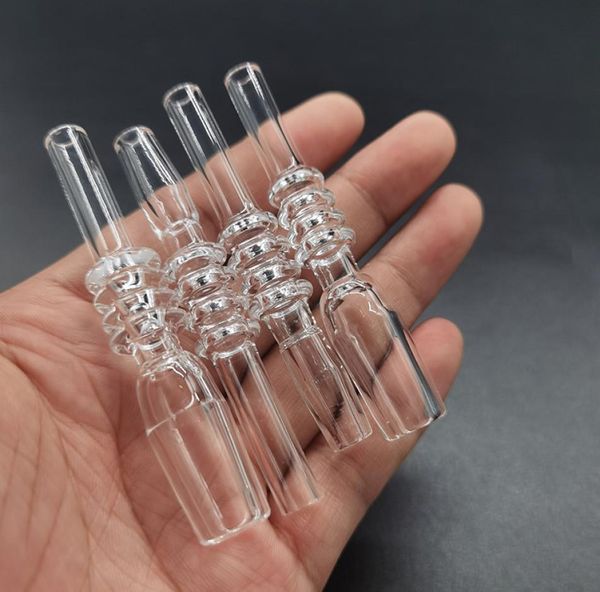 Accessoires de collection Pointe de quartz 10 mm 14 mm 18 mm Taille du joint pour mini kit NC Dab Straw Drip Tips Outil de fumage VS Pipe à eau5298764