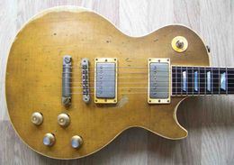 Collectors Choice # 2 Gary Moore Tribute 1959 Unburst Butterscotch Flame Maple Top Relic Elecitrc Guitar