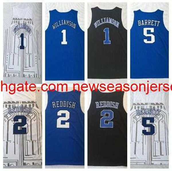 Maillots de basket-ball College 2019 5 BARRETT 2 REDDISH 1 WILLIAMSON 14 Ingram 35 Bagley III Trainers boutique en ligne à vendre