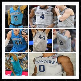 College 2021 Nieuwe Mannen Georgetown Basketbal Jersey OMER YURTSEVEN MCCLUNG JAGAN MOSELY Ewing Iverson Rouw QUDUS WAHAB ALLEN Custom