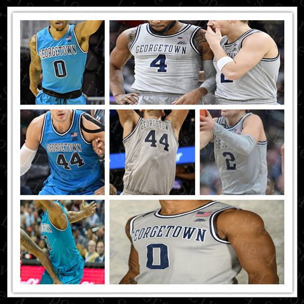 Collège 2021 Nouveaux hommes Georgetown Basketball Jersey OMER YURTSEVEN MCCLUNG JAGAN MOSELY Ewing Iverson Deuil QUDUS WAHAB ALLEN Personnalisé