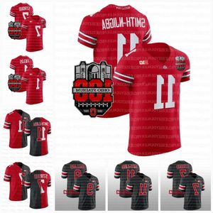 Vêtements de football américain universitaire Vêtements de football universitaire américain Maillot Ohio State Buckeyes 1922-2024 Football d'élite 100e année Stade Anni High