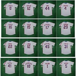 College Baseball draagt ​​1986 Retro Keith Hernandez Jersey Gary Carter 15 George Foster David Cone 12 Ron Darling 4 Dykstra Dwight Gooden Howard Johnson Ray Knight