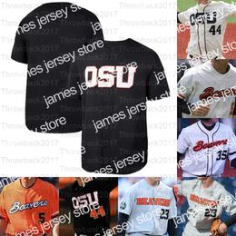 College Baseball Wears 2021 Oregon State Beavers OSU College Baseball maillots 3 Nick Madrigal 35 Adley Rutschman 23 Jacoby Ellsbury N'importe quel numéro Nom