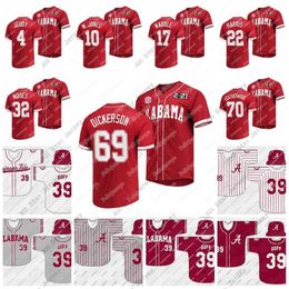 College honkbal draagt ​​college honkbalkleding 2021 Alabama Crimson Tide NCAA College Baseball Jersey Najee Harris Jerry Jeudy Mac Jones Jaylen Waddle Alex