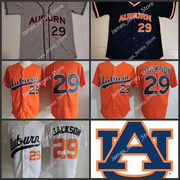 El béisbol universitario viste camisetas universitarias personalizadas de AU Bo Jackson Jersey de béisbol David Ross Josh Donaldson Frank Thomas Casey Mize Dylan Ingram T