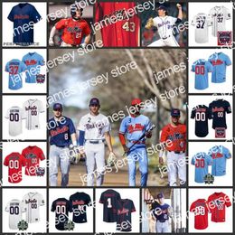 College honkbal draagt ​​op maat gemaakte ole Miss Rebels Baseball Jersey 1 Peyton Chatagnier 2 Derek Diamond 3 Hudson Sapp 4 Knox Loposer 6 Reagan Burford 7 Jacob