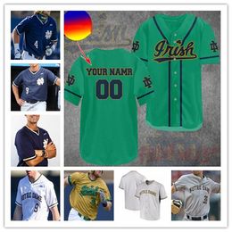 College Baseball draagt ​​NCAA College Notre Dame Baseball Jersey David Lamanna Carter Putz Ryan Cole Jack Zyska Jack Brannigan Penney Jared Miller Zack Prajzner