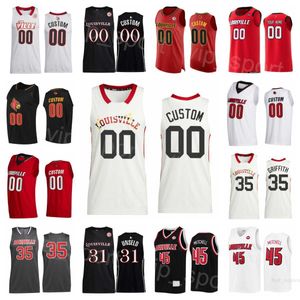 College Basketball 31 Wes Unlelde Jerseys 3 Peyton Siva 24 Jaelyn Withers 22 Deng Adel Donovan Mitchell 45 35 Darrell Griffith Sewing University NCAA MAN