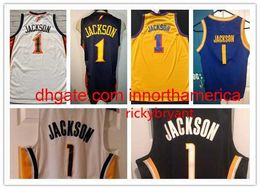 College Basketball Jersey State Stephen 1 Jackson maillot de retour Broderie cousue sur mesure grande taille S-5XL