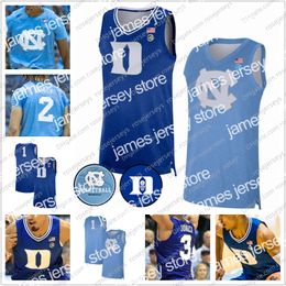 College Basketball Wears 2020 100TH Retro Basketball Jerseys Custom Duke Blue Devil UNC North Carolina Tar Heels Vernon Carey Jr. Cole Anthony Tre Jones Brooks 4XL