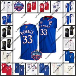 College Basketball draagt 2022 NCAA Final Four 4 Custom KU Kansas Jayhawks Basketball Jersey 2 Christian Braun 44 Mitch Lightfoot 20 Michael Jankovich 31 Cam Martin