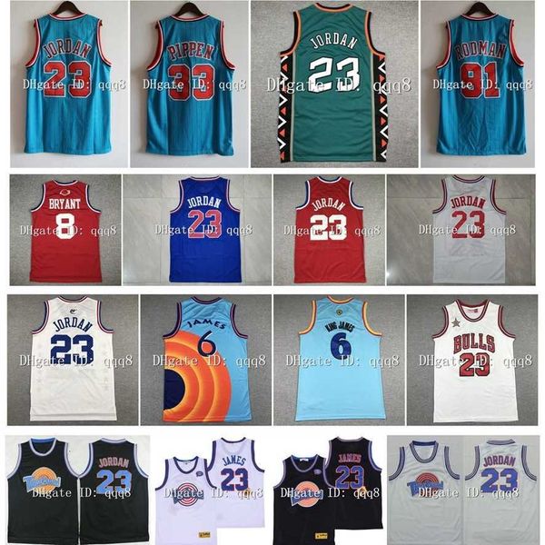 College Basketball Wears 23 Michael Jersey Scottie 33 Pippen Dennis 91 Rodman LeBron 23 James Space Jam Tune Squad Team Movie Bryant 93 95 96 98 All Star Retro