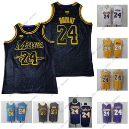 College Basketball draagt 8 24 Bryant Basketball Jersey voor Heren Dames Jeugd KO be Custom