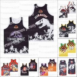 El baloncesto universitario usa camisetas de baloncesto TV The Lost World Jurassic Park Truck Carrie Bowser King Koopa Darkwing Duck