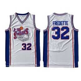 College Basketball Wears Classics Shanghai Sharks Basketball Jerseys 32 Jimmer Fredette China Basketball Team White Stitched Jersey Top Quality