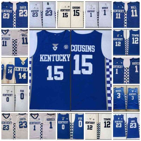 College Basketball Wears College DeMarcus Cousins Anthony 23 Davis John Wall Jersey Tyler Herro Bam Ado Karl-Anthony Towns Tyrese Maxey DeAaron 0 Fox Vince Carter De