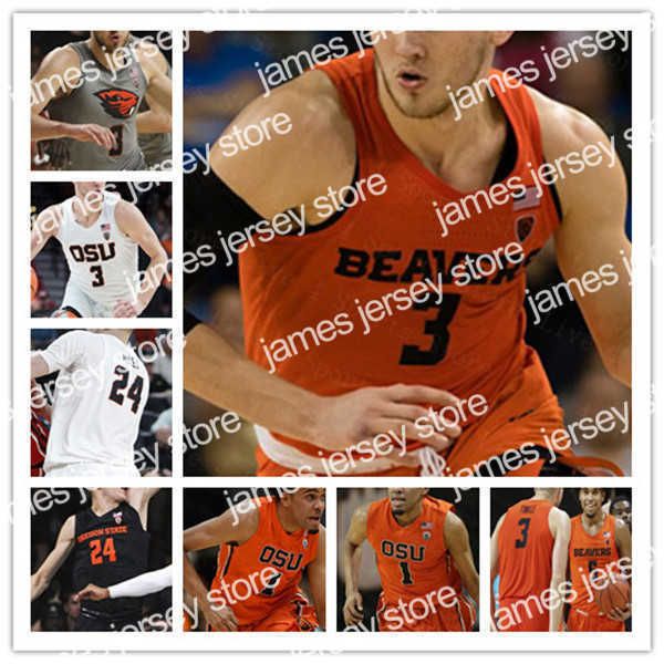 College Basketball Wears Custom 2021 Ncaa Basketball Oregon State Beavers Jersey Tres Tinkle Ethan Thompson Kylor Kelley Zach Reichle Alfred Hollins Gary Payton 4X