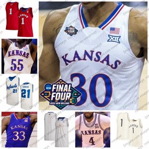 El baloncesto universitario viste una camiseta de baloncesto Kansas Jayhawks personalizada Gradey Dick Jalen Wilson Kevin McCullar KJ Adams Dajuan Harris Joseph Yesufu Hombres Mujeres Jóvenes Ki