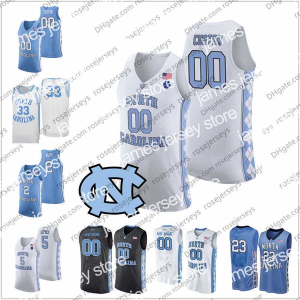 Baloncesto universitario viste Custom North Carolina Tar Heels 2020 Baloncesto 2 Cole Anthony 5 Armando Bacot Brooks Robinson Francis Harris UNC Men Youth Kid Jersey