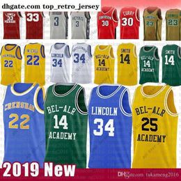 College Basketball draagt Fresh Prince 14 Will Smith 25 Carlton Banks Basketball Jersey 34 Jesus Shuttles-worth Ray Allen Lincoln Love-film 22 MCCall Jerseys NCAA