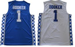 College Basketball Draagt ​​Jerseys 2022 1 Booker 3 Jersey Shirts Iverson 3 Populaire Sport Trainers 21 Duncan Raul 0 Westbrook 33 Ewing 11 Young