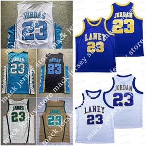 College Basketball Wears LANEYHS 23 North Carolina Tarheels Basketball Jersey St. Vincent Mary High School Irish NCAA Green White College