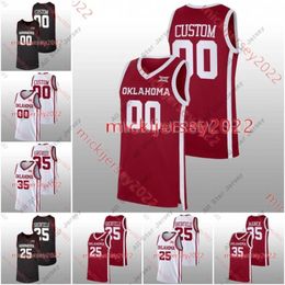 College basketbal draagt ​​heren op maat Oklahoma Sooners College Basketball Jersey Mark Redman Jason Bartlett Greg Dobbs 4 Joe Bamisile Bijan Cortes Sam Godwin Jeugd