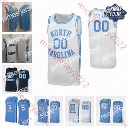 College Basketball Wears NCAA Custom Stitched Mens Basketball Jersey 5 Armando Bacot 1 Leaky Black 4 RJ Davis 14 Puff Johnson 2 Caleb Love 32 Pete Nance