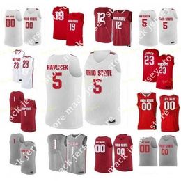 Baloncesto universitario viste Nik1 NCAA College Ohio State Buckeyes Camiseta de baloncesto 13 CJ Walker Marty Karow 20 Greg Oden 21 Evan Turner 22 Jim