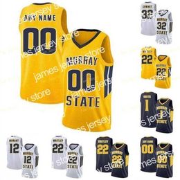 College Basketball porte le maillot de basket-ball Nik1 NCAA College Murray State Racers 11 Shaq Buchanan 25 Jalen Johnson 3 Isaiah Canaan 5 Marcus Brown cousu sur mesure