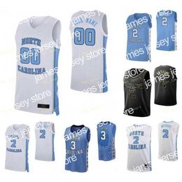 College basketbal draagt ​​NIK1 NCAA College North Carolina Tar Heels Basketball Jersey 0 Anthony Harris 13 Jeremiah Francis 15 Garrison Brooks Carter 2 Coby White