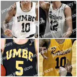 College Basketball Wears Nik1 NCAA College UMBC Retrievers Basketball Jersey 34 Max Portmann 35 Nolan Gerrity 5 Jourdan Grant 1 L.J. Owens 2 Darnell Rogers Custom