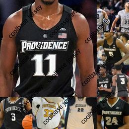 El baloncesto universitario viste la camiseta de baloncesto Providence Friars NCAA College Diallo David Duke Maliek White Pipkins Emmitt Holt Nate Watson