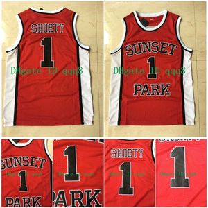 College Basketball Wears Top Quality 1 1 Fredro Starr Shorty Jersey Sunset Park Film College Basketball Maillots Blanc Rouge 100% Stiched Taille S-XXXL