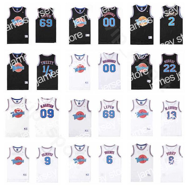 College Basketball Wears Tune Squad Looney Tunes Space Jam 00 Roadrunner Jersey Basketball 9 Sylvester 13 Wile Coyote 69 Pepe Le Pew Yosemite Porky Pig Martien