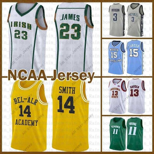 College Basketball Wears Will 14 Smith NCAA LeBron 23 James Kyrie Dwyane 3 Wade Irving Basketball Jersey Stephen 30 Curry University David 50 Robinson Toni 7 Kukoc