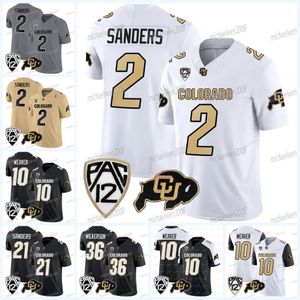 College Colorado Buffaloes Voetbalshirts 2 Shedeur Sanders Sy'veon Wilkerson Dylan Edwards 12 Travis Hunter Anthony Hankerson Xavier Weaver Jimmy Horn Jr Woods