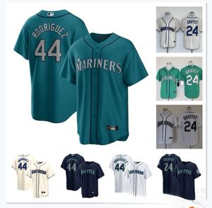 College Custom honkbal draagt Seattleall-Star Game Ken Griffey Jr. Jersey Mariners Julio Rodriguez Mitch Haniger Kyle Seager Adam Frazier Men Women Jeugd