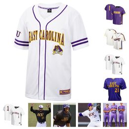 College East Carolina 66 Josh Moylan 10 Jacob Starling 99 Alec Makarewicz 34 Justin Wilcoxen Baseball Jersey 3 Jacob Jenkins-Cowart 4 Lane Hoover 8 Joey Berini Custom