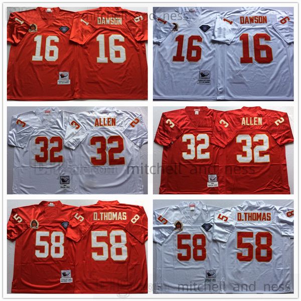 Football universitaire 19 Johnny Unitas Jersey Vintage 16 Len Dawson 32 Marcus Allen 58 Derrick Thomas 19 Joe Montana Ed