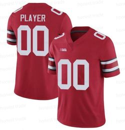 College Football Custom Ohio State Buckeyes Football Jersey 11 Jaxon Smith-Njigba Henderson Haskins Jr. 7 C.J. Stroud Bosa Fleming Elliott George NCA