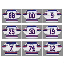 College Hockey Wears 2010 2014 2016 Vintage Team USA Hockey Jerseys 9 Trevor Zegras 13 Cole Caufield 8 Adam Fox 25 Charlie McAvoy 30 Spencer Custom