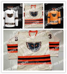 College hockey draagt ​​op maat gemaakte lehigh valley Phantoms Knight Hockey Jersey 79 Carter Hart Phantoms borduurwerk gestikt, aanpassing elk nummer en naam truien