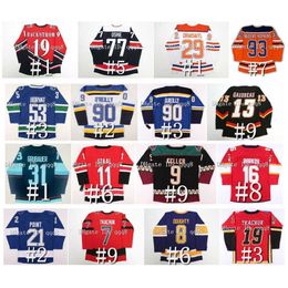 Le hockey universitaire porte le maillot de hockey Mark Giordano Anze Kopitar Kevin Hayes Carter Hart Spurgeon Nico Hischier Landeskog Wheeler Dylan Larkin Bo Horvat Wayne