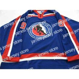 College Hockey draagt ​​NIK1 #9 Gordie Howe Hall of Fame Retro Hockey Jersey Mens Borduurwerk Stikte aanpassing elk nummer en naam truien