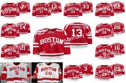 College Hockey draagt Nik1 trevor zegras Boston University Hockey Jersey Jack Eichel McAvoy Charlie Coyle Clayton Keller Diffley Th6274656