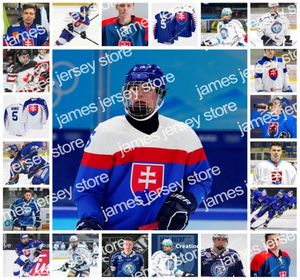 College Hockey draagt Simon Nemec Ice Hockey Jersey Custom Vintage Slovak Extraliga HK Hokejovy Klub Nitra Jersey 2021 IIHF Wereld C1263615
