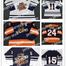 College Hockey Wears Thr Wholesale Personnaliser ECHL Greenville Swamp Rabbits Hommes Femmes Enfants 11 Bretton Cameron 24 Justin DaSilva Maillots De Hockey Pas Cher Goalit Cut